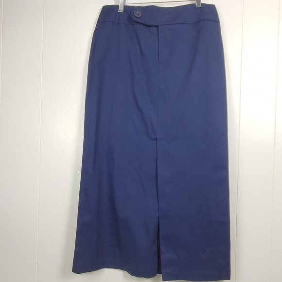 NWT Alanni Blue pencil skirt with slit size 10 - Picture 1 of 10